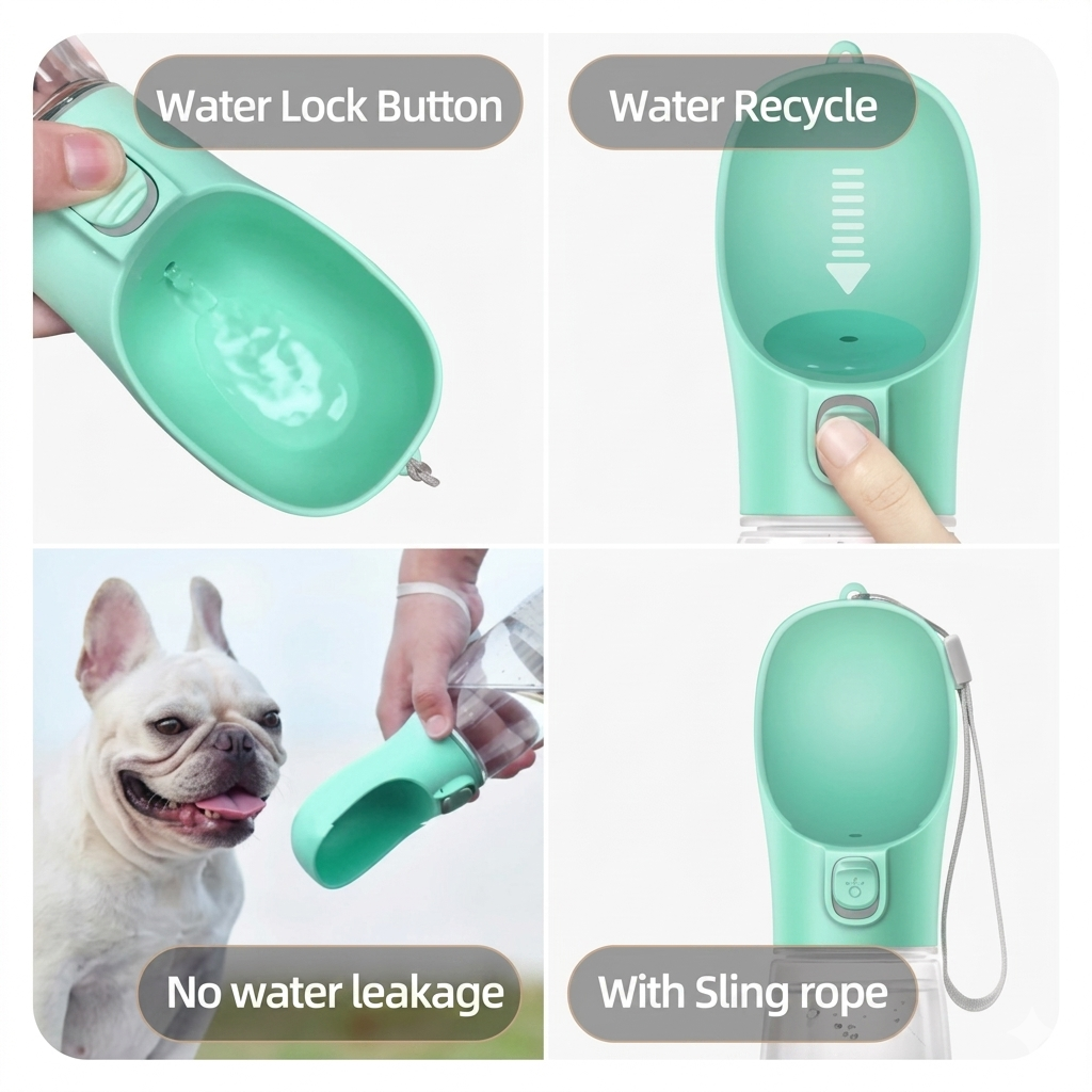 Petfinity™ Premium Leak-Proof Portable Travel Dog Bottle