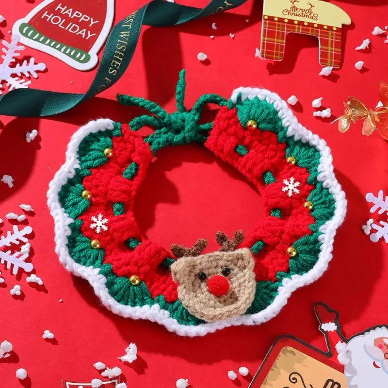 Cozy Christmas Pet Collar