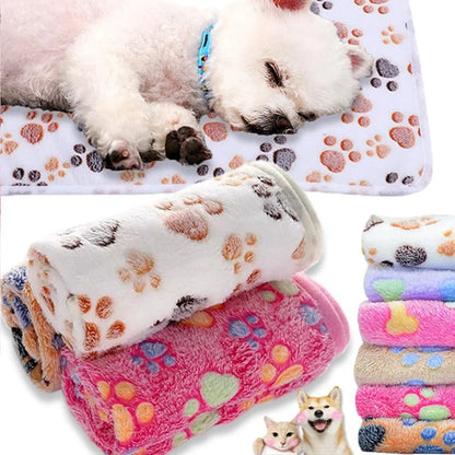 Cozy Cartoon Pet Blanket