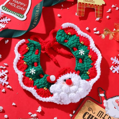 Cozy Christmas Pet Collar