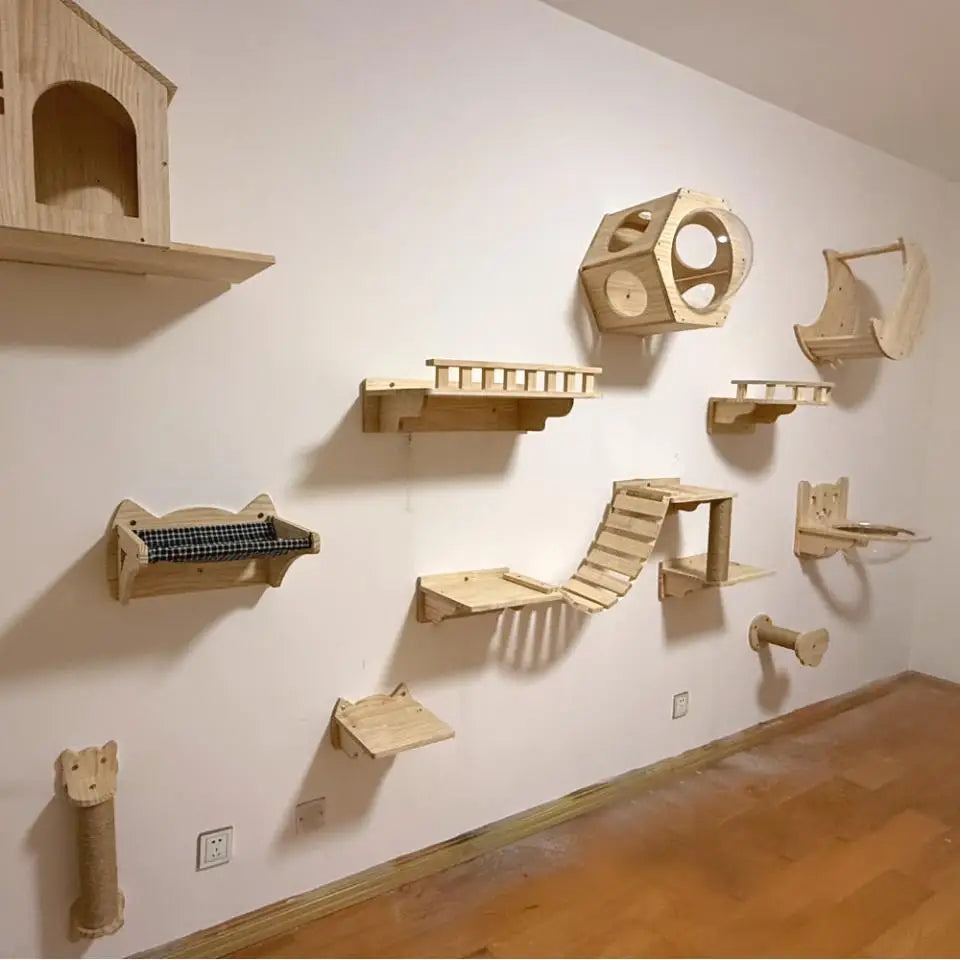 Wall-Mounted Cat Adventure Tree