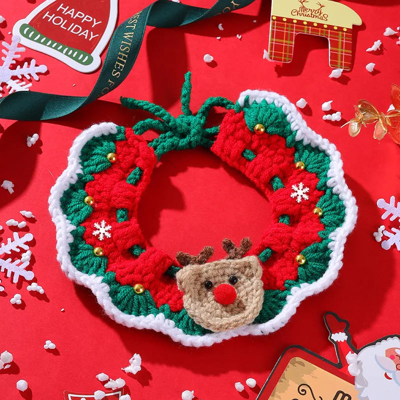 Cozy Christmas Pet Collar