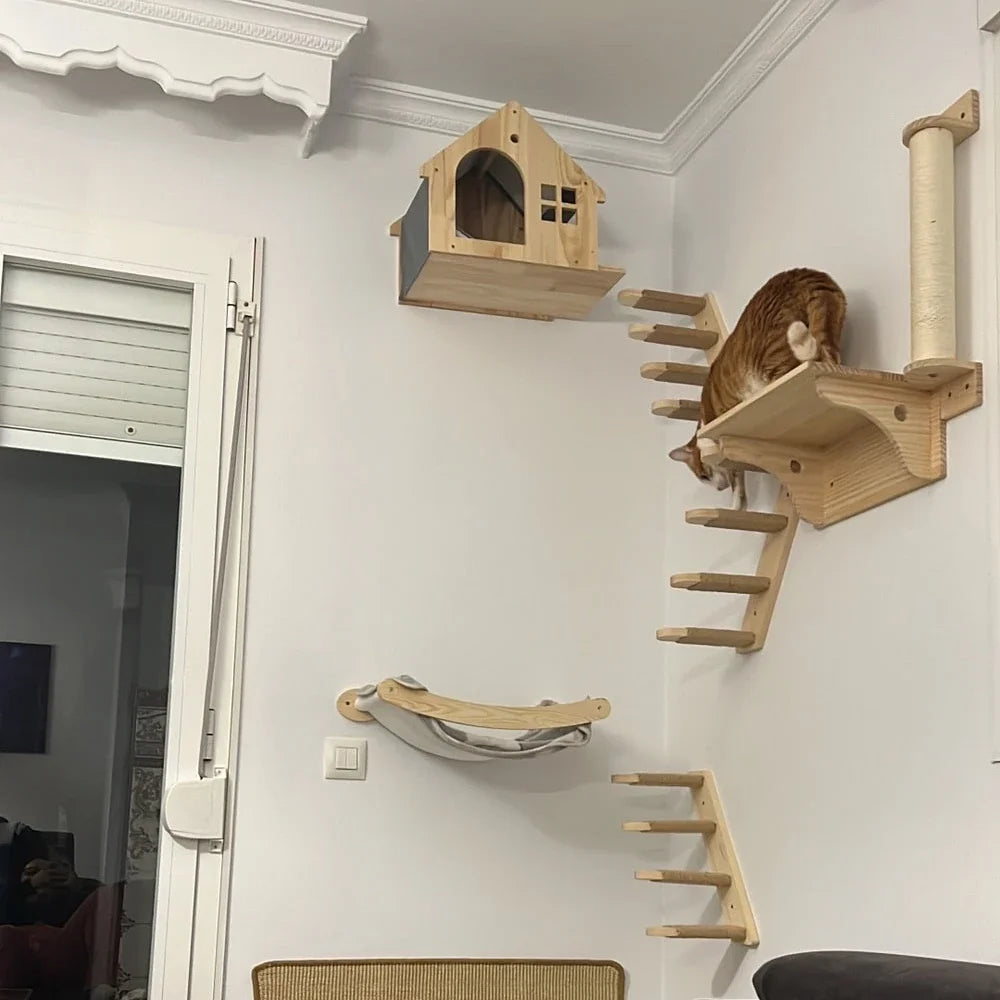 Wall-Mounted Cat Adventure Tree