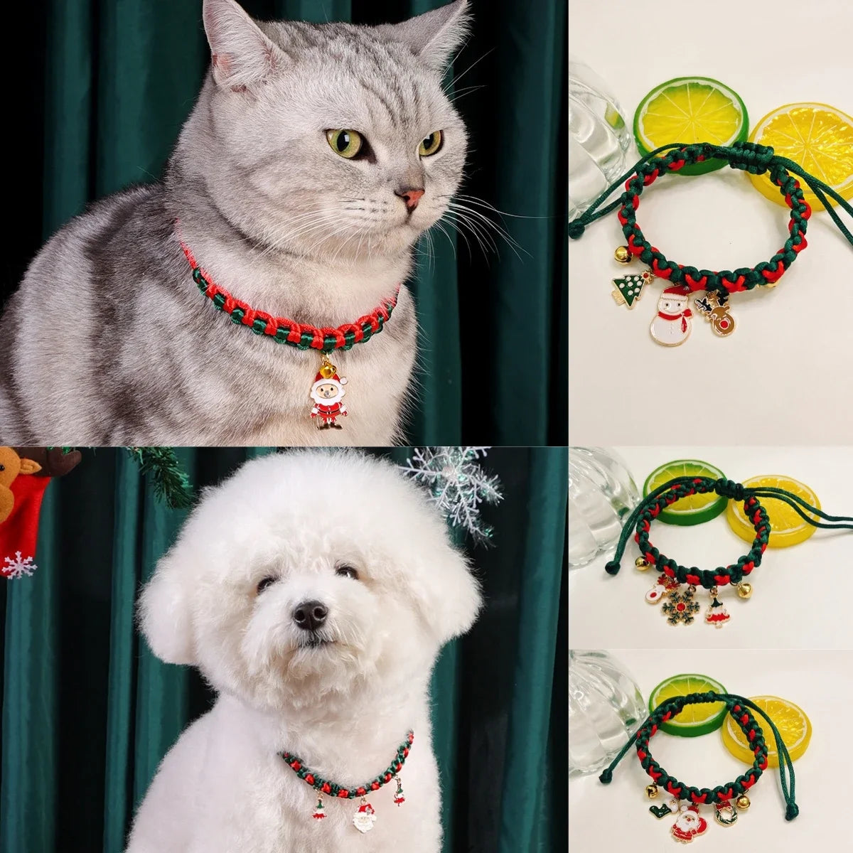 Festive Holiday Pet Collar