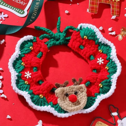 Cozy Christmas Pet Collar