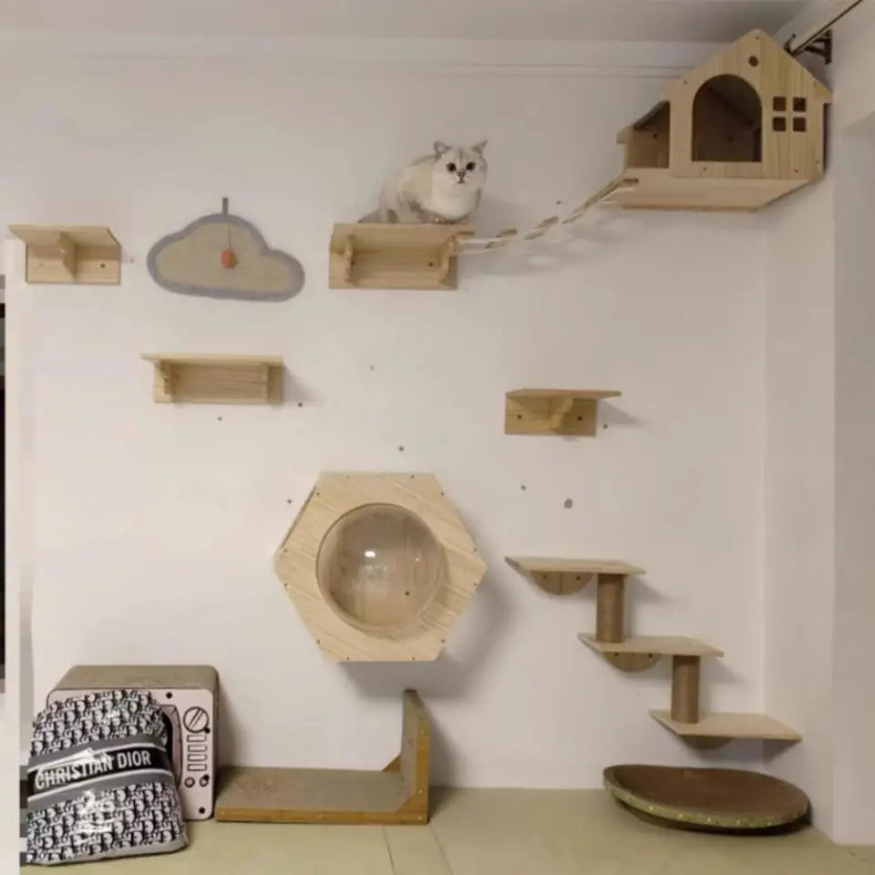Wall-Mounted Cat Adventure Tree