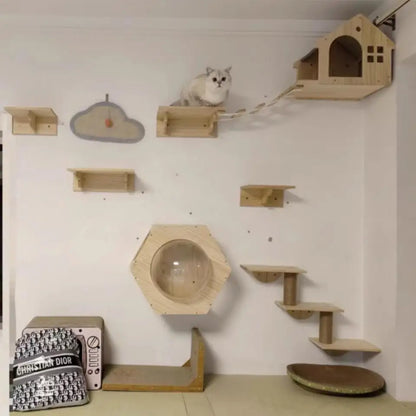 Wall-Mounted Cat Adventure Tree