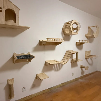 Wall-Mounted Cat Adventure Tree
