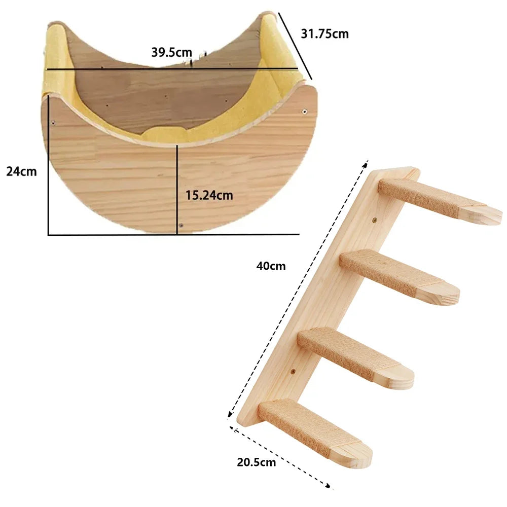 Wall-Mounted Cat Adventure Tree