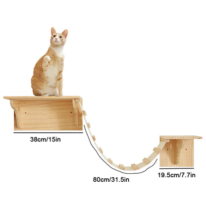 Wall-Mounted Cat Adventure Tree