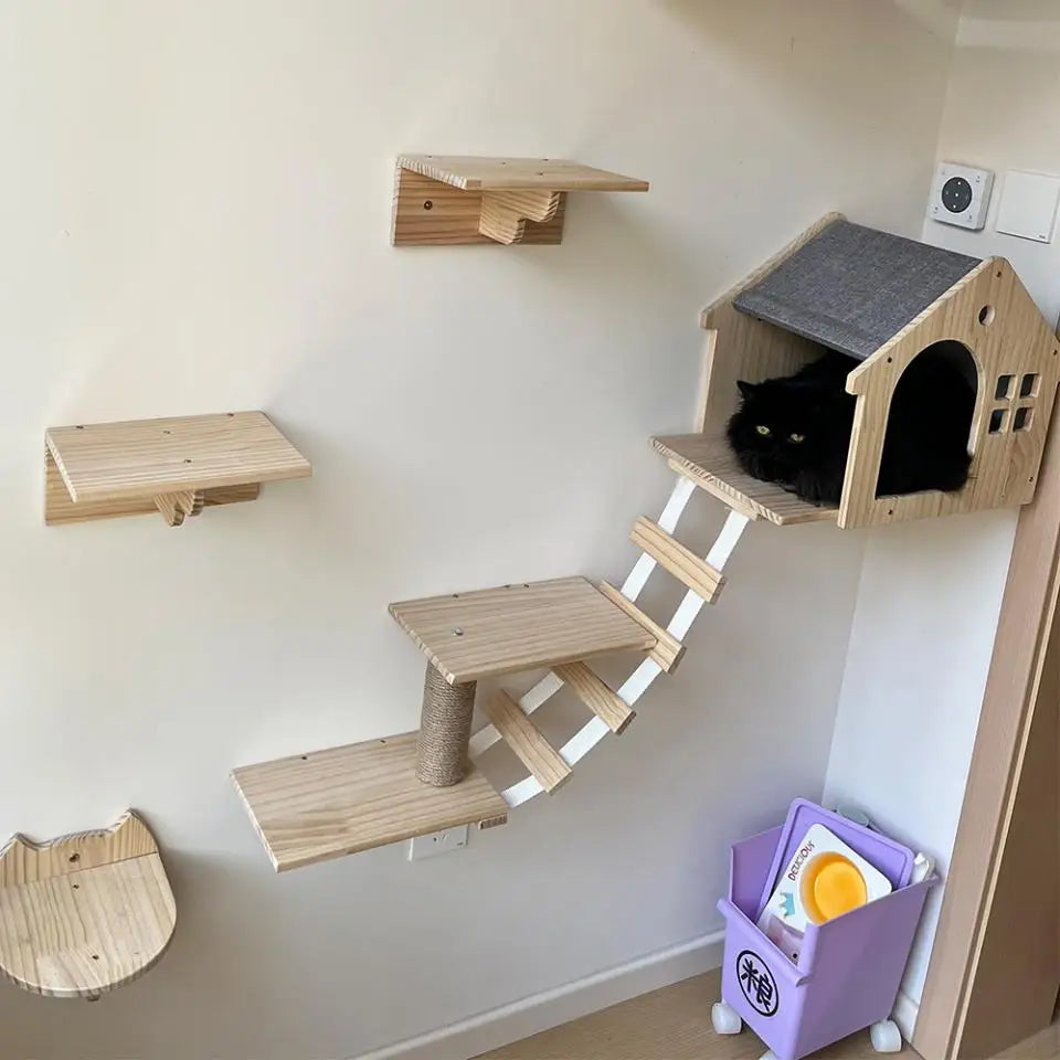 Wall-Mounted Cat Adventure Tree